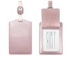 Portable Wedding Favor  PU Leather Suitcase Travel Luggage Name Label Tag Baggage Bag Tag