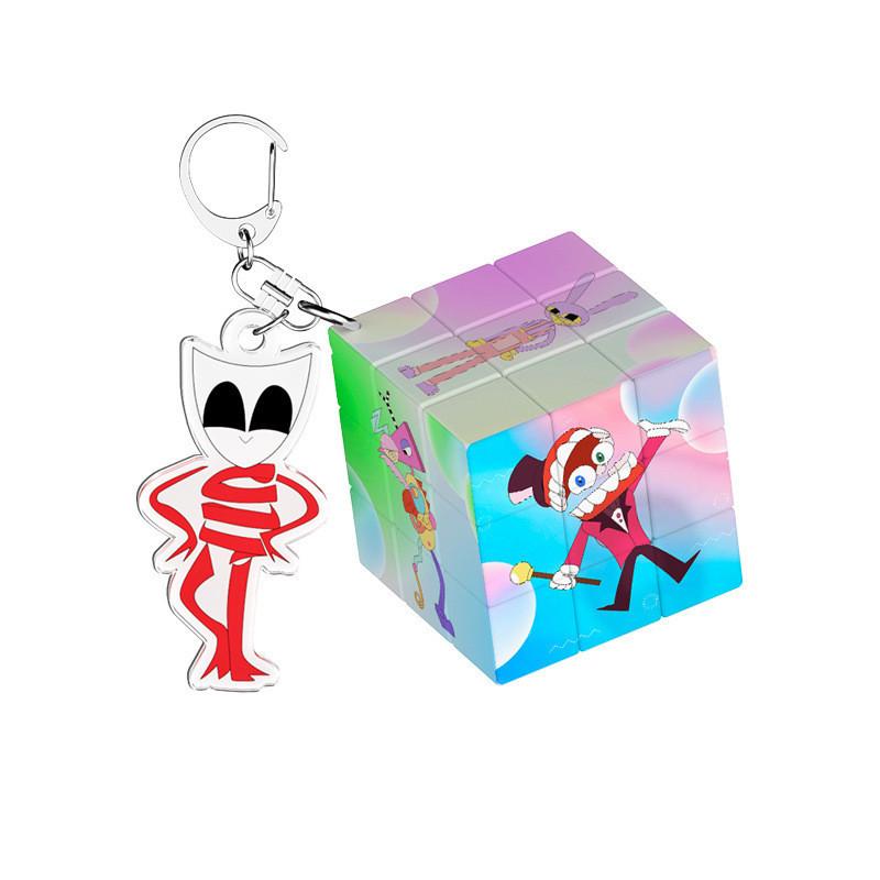 Charming Cartoon Circus Keychain Creative Toy Plastic Key Accessory Gift