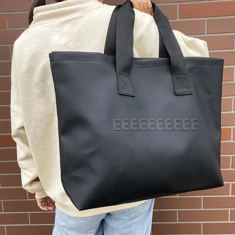 Trend Icon Men'S Handbag Luxury Design 3D Letter Large Capacity Shoulder Bag Classic Sports Tote Bag Travel Waterproof Backpack