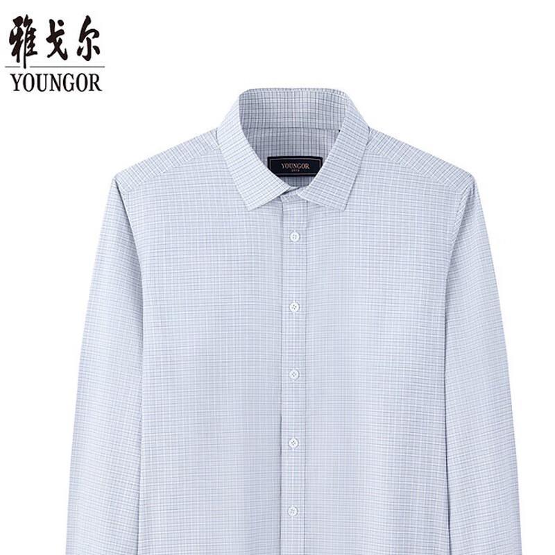 

YOUNGOR Men s Easy-Care Lightweight Commuter Shirt 44
