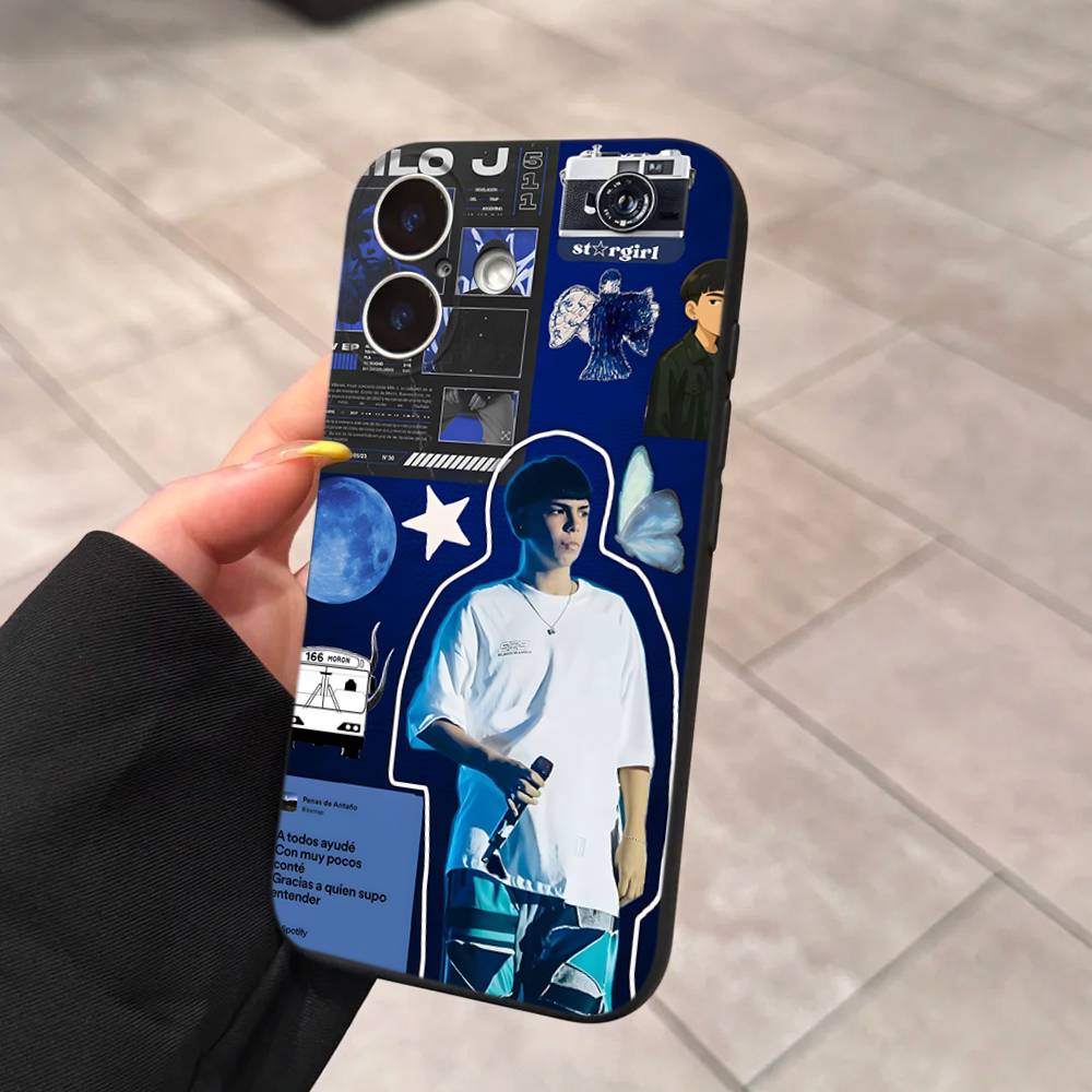 Singer M-Milo J Phone Case For IPhone 17 Air 16 15 14 Plus 13 12 Mini 11 Pro Max Black Cover