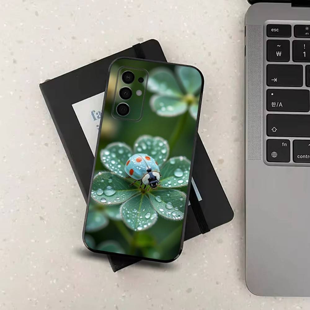

Чехол-божья коровка для Samsung Galaxy A73,52,71,53,32,72,41,J7,22,Note,31,8,9, Мягкий черный силиконовый чехол Samsung a535g