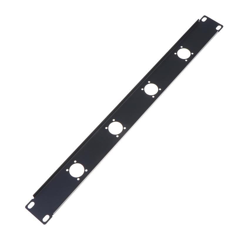 1U Rack Patch Metal Panel 4 8 12 16 Way Channel Flight Case Mount For Xlr Connecctor Speaker Jack Audio Cable Plug Socket