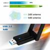 1300M WiFi Card USB 3.0 2.4G 5.8G Dual Band Stable Transmission Wireless Network Adapter for Laptop PC Gaming