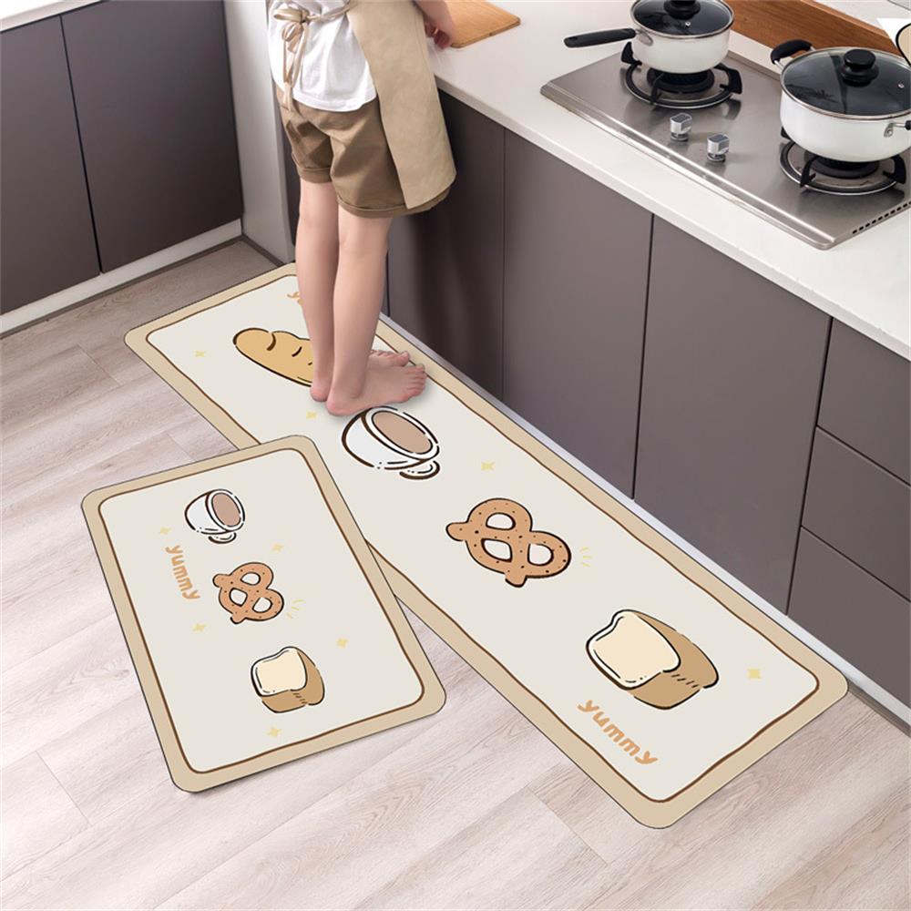 Küchenbodenmatte Fußmatte Badezimmer Wohnzimmer Eingang Bodenmatte Heimdekor Teppich Rutschfest Maschinenwaschbar Bereichsteppiche