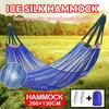 Travel Hammock With Storage Bag Ice Silk Hammock Duyan Camping Hiking Outdoor Foldable Hammock