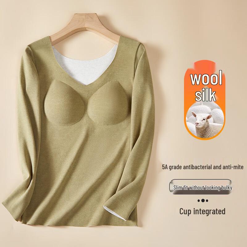 Женский бесшовный термобазовый слой со встроенным бюстгальтером L-XXL