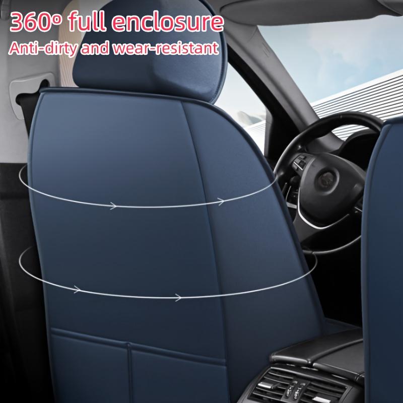 For Four Seasons Universal All-inclusive Cushion Nappa Leather Scratch-resistant Wear-resistant Comfortable Breathable Seat Cush