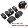 Handlebar Switch Kit Switch Housing W/Button Cover Cap Fits for Harley 2002-2017 VRSC/1996-2012 Sportster/1996-2011 Dyna Softail/1996-2013 Road King