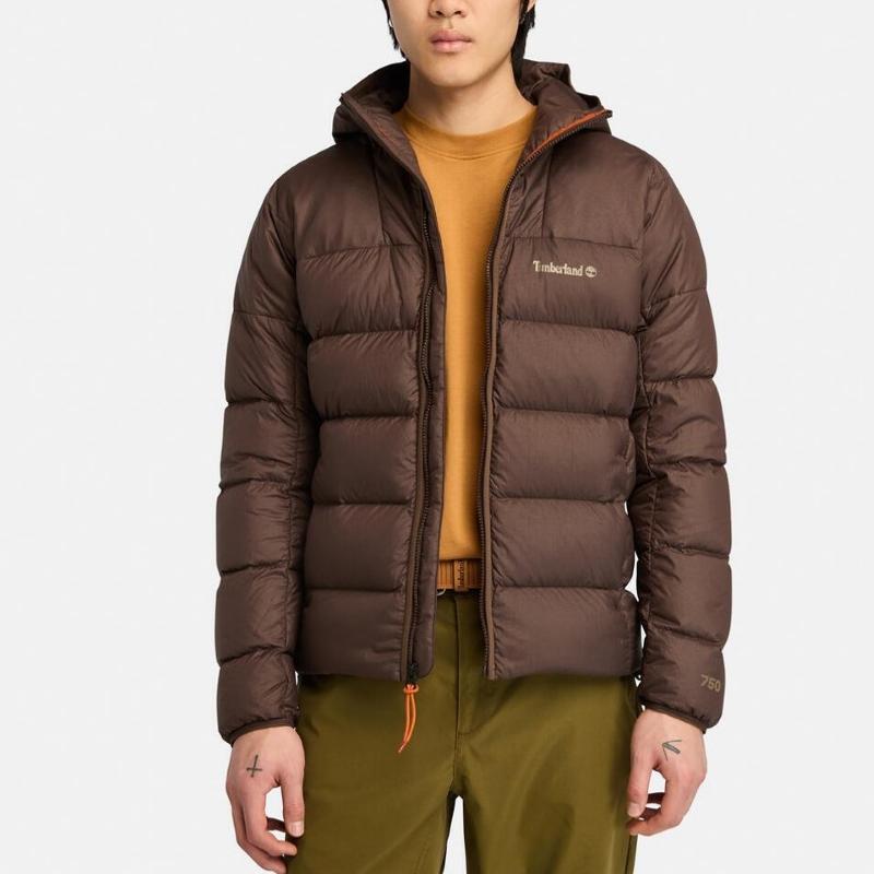 Timberland Goose Down Warm Water-Resistant Jacket Men Jacket Chocolate-Brown A5M6P243