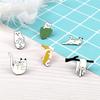 Cute Cats Series Brooches Creative Funny Kitten Enamel Pins Jewelry Gift for Kids Friends Backpack Denim Lapel Badge Accessories