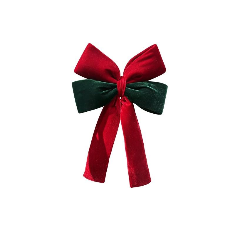 New velvet bow decoration Christmas three-dimensional pendant Christmas tree scene atmosphere layout