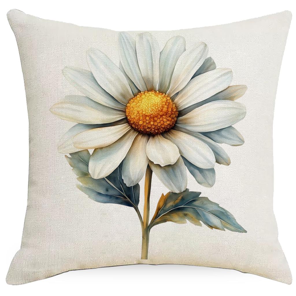 Retro Farmhouse Pillowcase Floral Animal Home Sofa Cushion Pillowcase