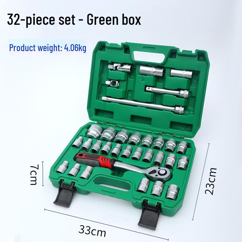 Multifunctional Pneumatic Impact Ratchet & Socket Wrench Set