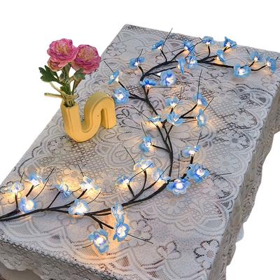 Flower String Lights with Remote Control Artificial Flower Vine Light Bendable DIY Fairy Light USB Plug In for Living Room