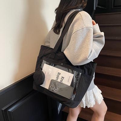 Neue große Tasche, Tragetasche, Schulpendeltasche für Jungen und Mädchen, wasserdichte Umhängetasche, modische und einfache Handtasche Tide