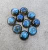 AAA+ Labradorite Cabochon Natural Round Gemstone Flat Back Gemstones