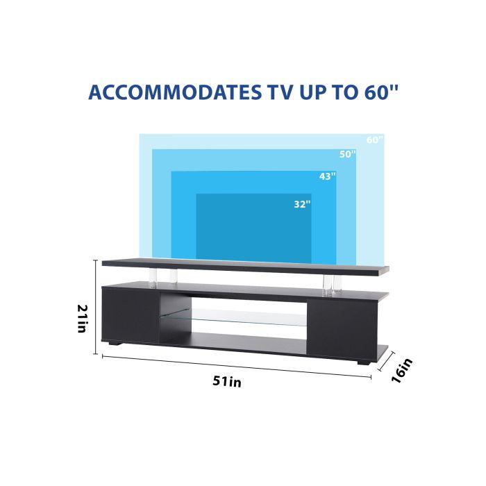 Support TV pour TV LED 65 » (noir)