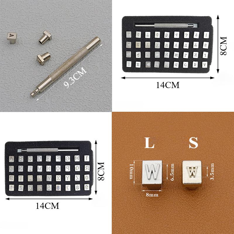 37Pcs Set Metal Alphabet Number Leather Stamp Hand Engraving Tool Kit DIY Set Professional Leather Embossed Tools Pottery Tool