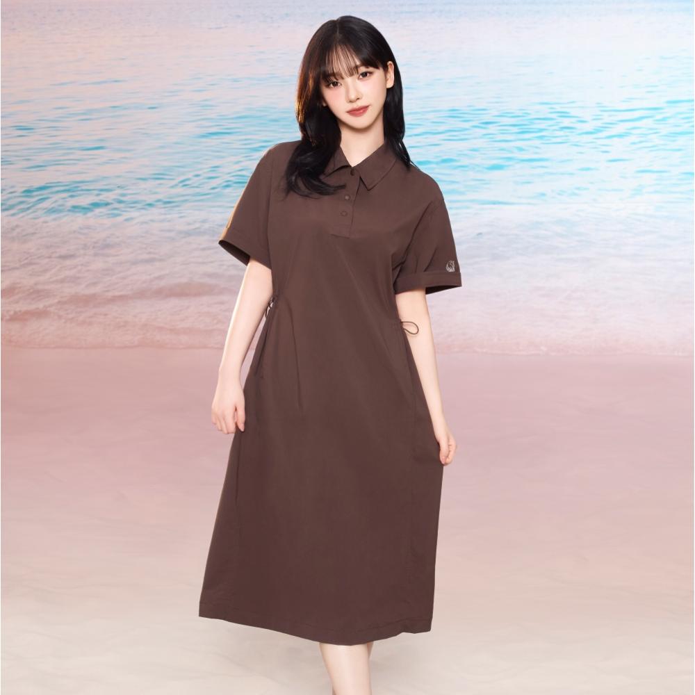 NORDISK Mimir Collar Dress - W_Brown