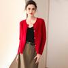 Women's 100% Pure Cashmere Cardigan - Round Neck, Long Sleeve, Button-Up Knit Sweater for Spring and Autumn