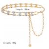 Women Retro Belt Luxury Fashion Rhinestone Waist Chain Double Row Crystal Body Chain Jewelry Accessories For Gifts