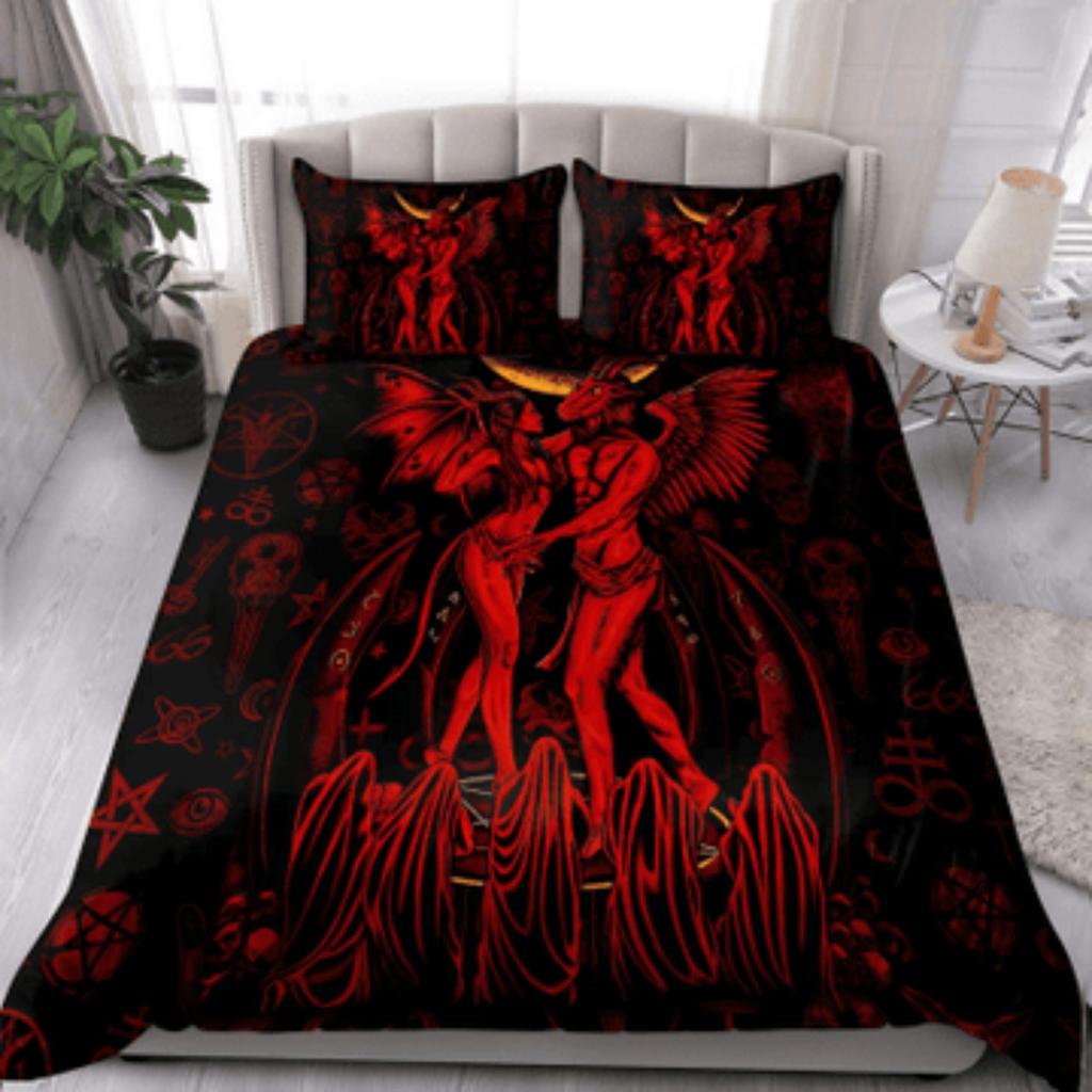 Colorful Skull 3D All Over Printed Bedding Set Bedding Set Cover Duvet Cover Set