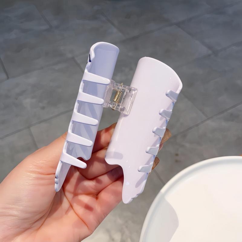 1pc Cute Pet Gripper Women's New Clip Headpiece Half Hair Clip Back of Head Shark Gripper