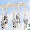 20 Clips Socks Drying Rack Multifunctional Stainless Steel Multi Clip Underwear Hanger