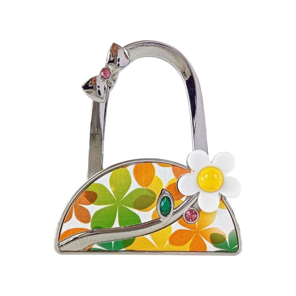 Flower Design Handbag Hanger for Women Portable Table Hanger Pretty Purse Hanger  for Table