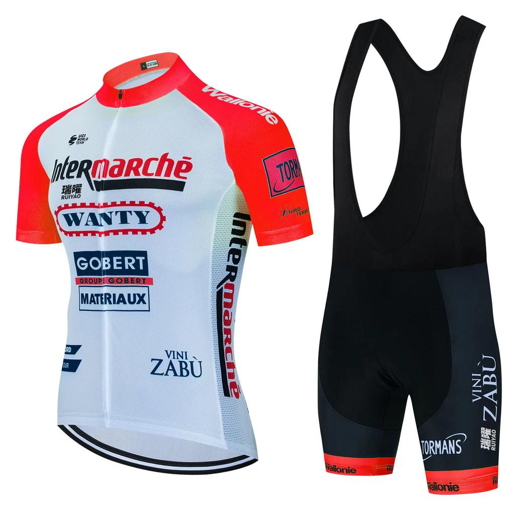 Tour De France Team Clothing Spring and Summer Men's Road Bike High Elastic Quick Drying Breathable Cycling Suit Bicycle Suit