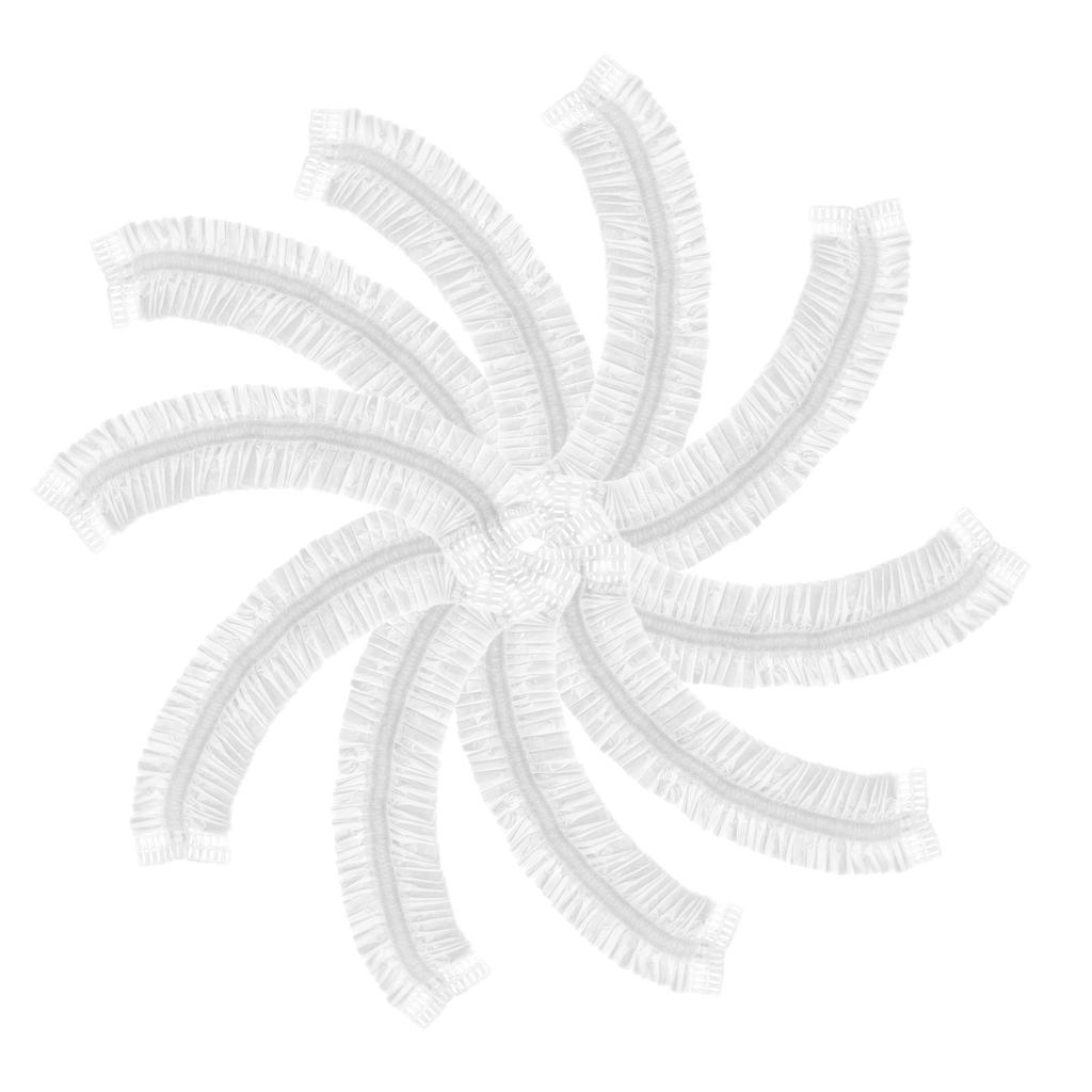 100 Stück Elastische Teig-Abdeckungen Wiederverwendbare Plastik-Lebensmittel-Aufbewahrungs-Frischhalte-Beutel 38cm zum Backen Aufbewahren von Sauerteig-Gefäßen