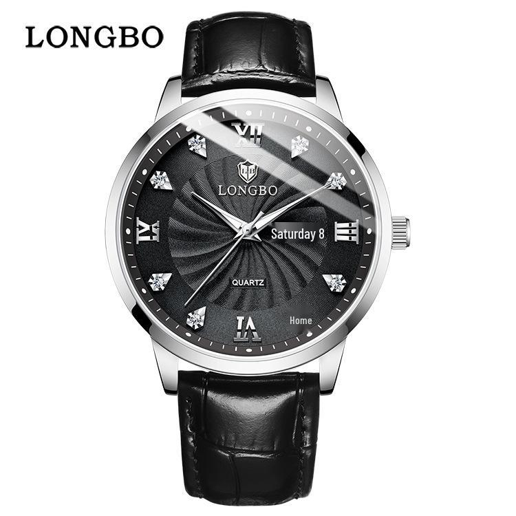 Longbo Men's Waterproof Quartz Couple Watch - Simple Casual Design