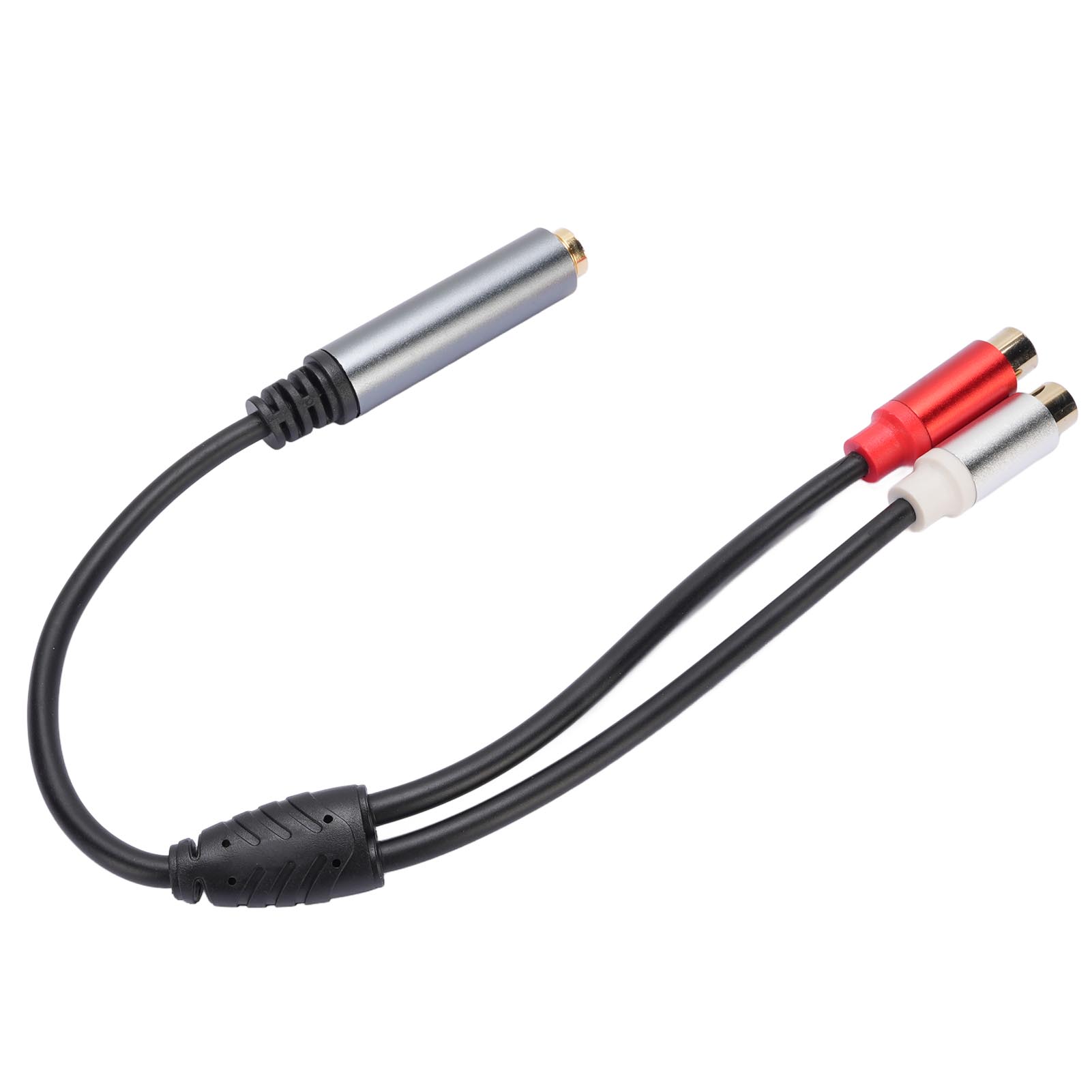 

6.35mm Splitter Cable Metal Shell Gold Plated Double Channel 6.35mm Female to 2 Connector Female