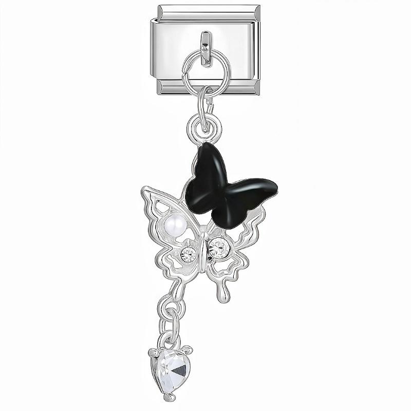 Italian Charm Bracelet Charms Dreamy Moon Butterfly Starfish Shell Pendant Diy Removable Module Link Bracelet Accessories Gifts
