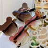 Cartoon Bear Kids Sunglasses Rimless Eyewear Party Children Sun Glasses  for Boys Girls