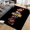 Custom Name,Mario Home Sofa Decoration for Living Room & Bedroom, Non‑Slip Play Flannel Floor Mat for Game Room