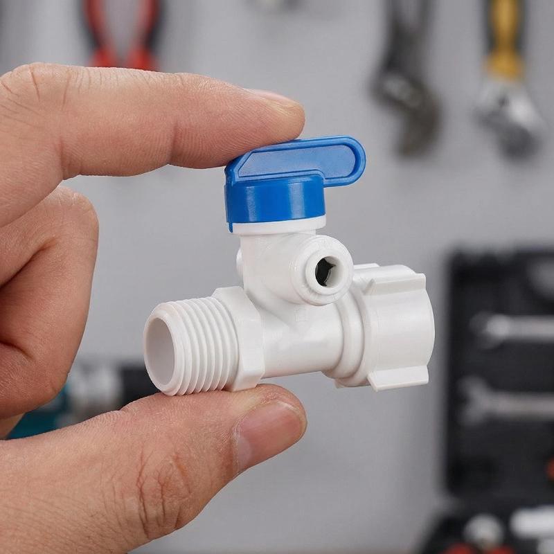 1/2'' Thread To 1/4 3/8 Tube Water Adapter Ro Feed Ball Valve Faucet Water Filter Reverse Osmosis System For Water Purifier Tap