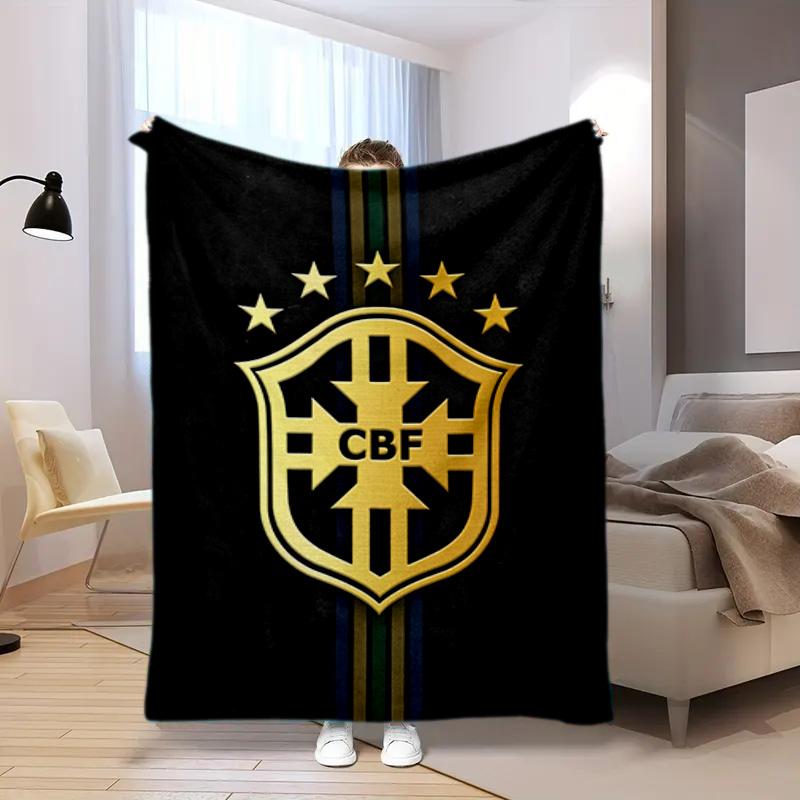1PC Football pattern blanket, all season lightweight home office outdoor nap multifunctional blanket