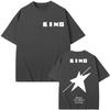 Rock Band Viktor Tsoi Kino A Star Named Sun Album T Shirt High Street Fashion Trend Tshirt Unisex Unisex Oversized Cotton Tshirts