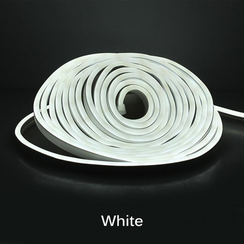 Led Flexible Silicone Neon Light Strip Set 2835 5m 12v Low Voltage 6x12 Waterproof Flexible Light