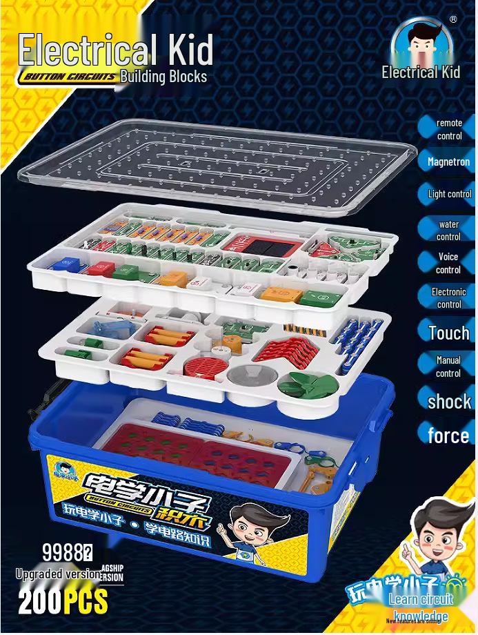 Kid's Electronic Circuit Building Blocks STEM Toy - Models 6688, 9988, 3688