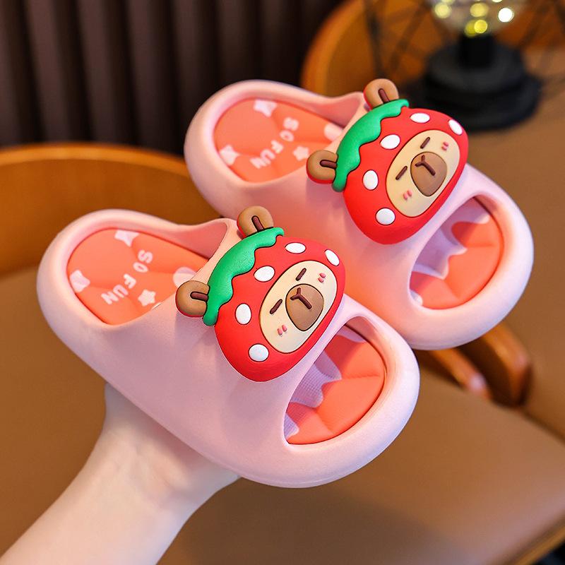 Sommerslipper für Mädchen mit weicher Sohle, rutschfest, atmungsaktiv, Badezimmer-Duschslipper für Jungen und ältere Kinder