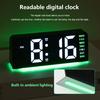 4 Levels Brightness Digital Alarm Clock Dual Alarms Electronic LED Clock  Bedside Use