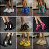 2022 New Fashion Plastic 1/6 Doll Shoes Socks Hero Dolls Boot Foot Length 2.2cm Long Knees Boots 30cm Doll Accessories 39 Styles
