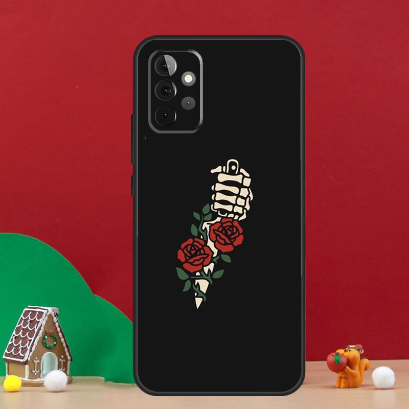 

Black Aesthetics Skull Skeleton Case For Samsung Galaxy A55 A52 A32 A12 A33 A06 A16 A26 A36 A56 A15 A53 A13 A34 A54 A14 A17 Samsung A22 5G