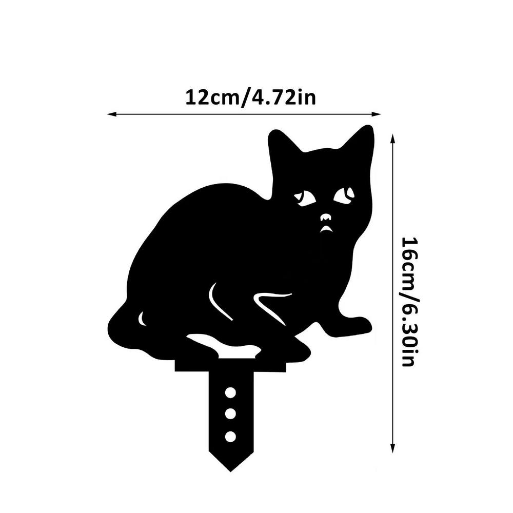 Acryl Katze Garten Dekorative Pflanzstecker Outdoor Gartendekor Haushaltssilhouette Pflanzstecker Für Höfe Garten Hauswaren Und Einrichtungsgegenstände