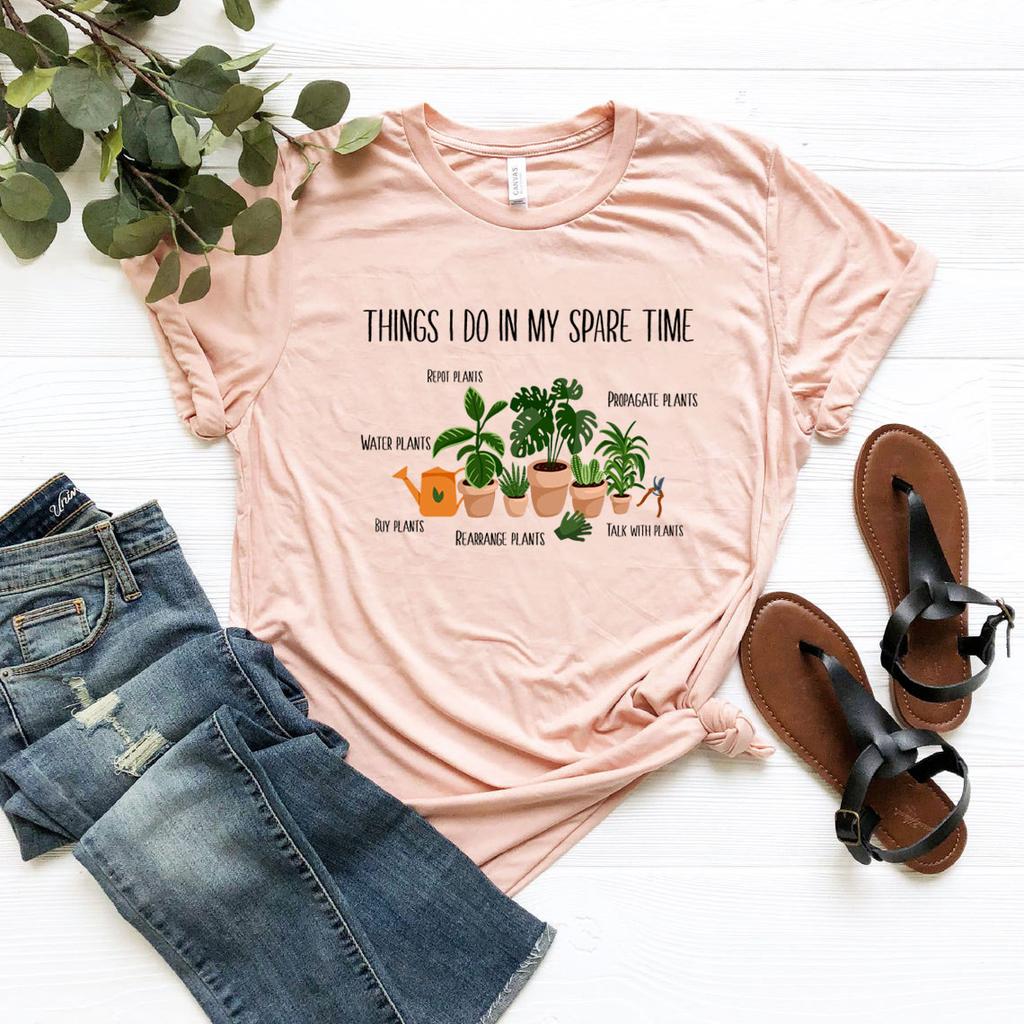 Plants Shirt Plant Lovers Gift Gardening Gift Funny Plant Sayings T Shirt Plant Lady Shirts Unisex Graphic Tee Short Sleeve Tops