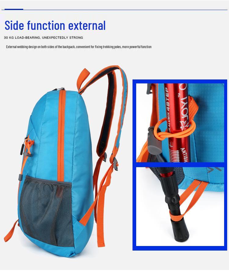 Lightweight Foldable Waterproof Backpack for Outdoor Travel, Hiking, Cycling, and Sports with Large Capacity