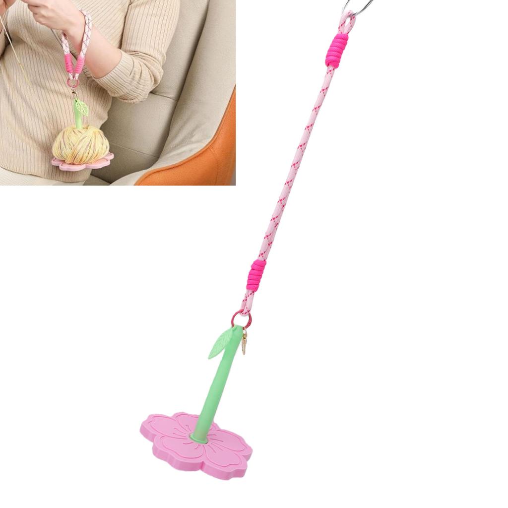 Portable Wrist Yarn Holder Efficient Management Ergonomic Flat Base Crochet Holder for Knitting